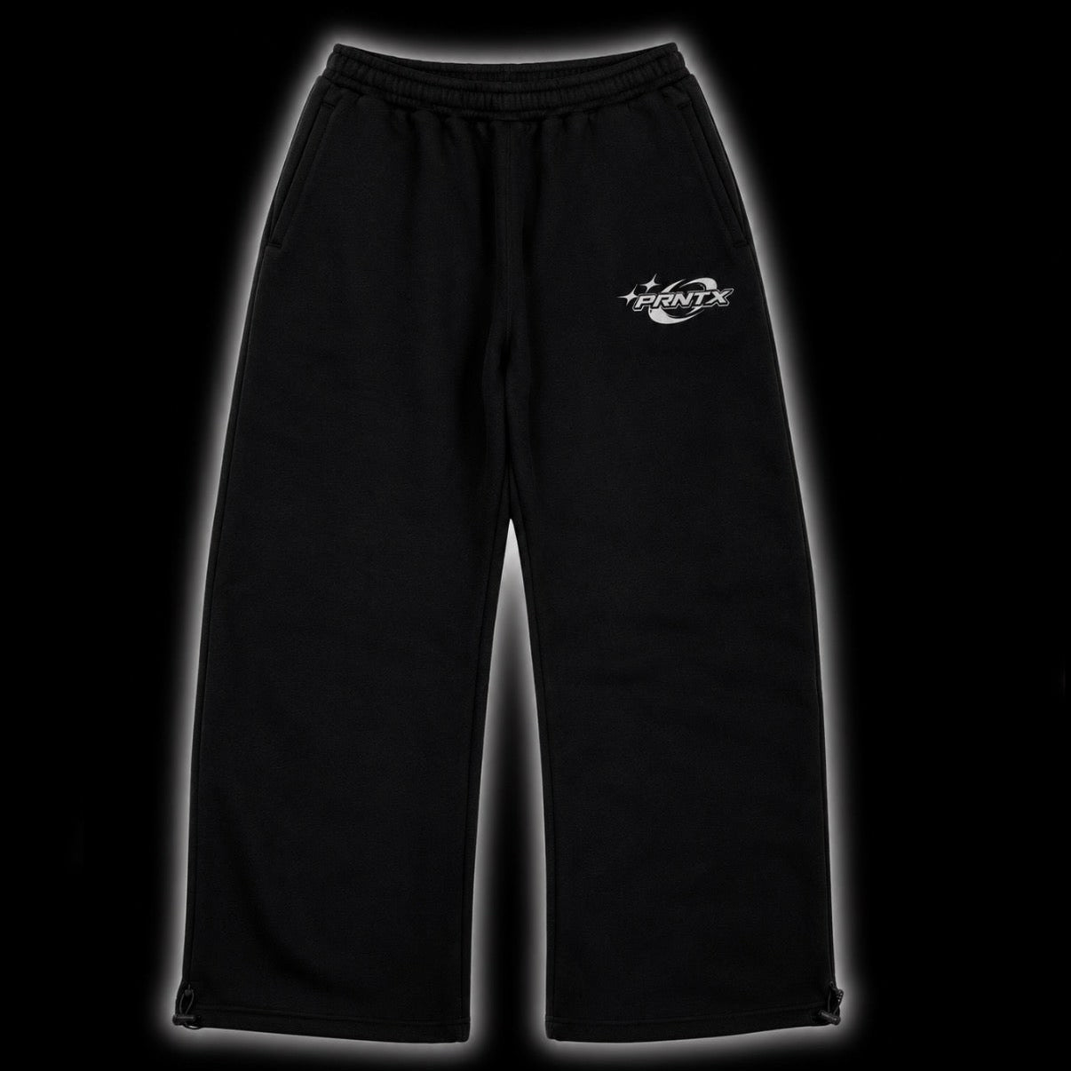 Prntx Baggy Sweatpants - Black