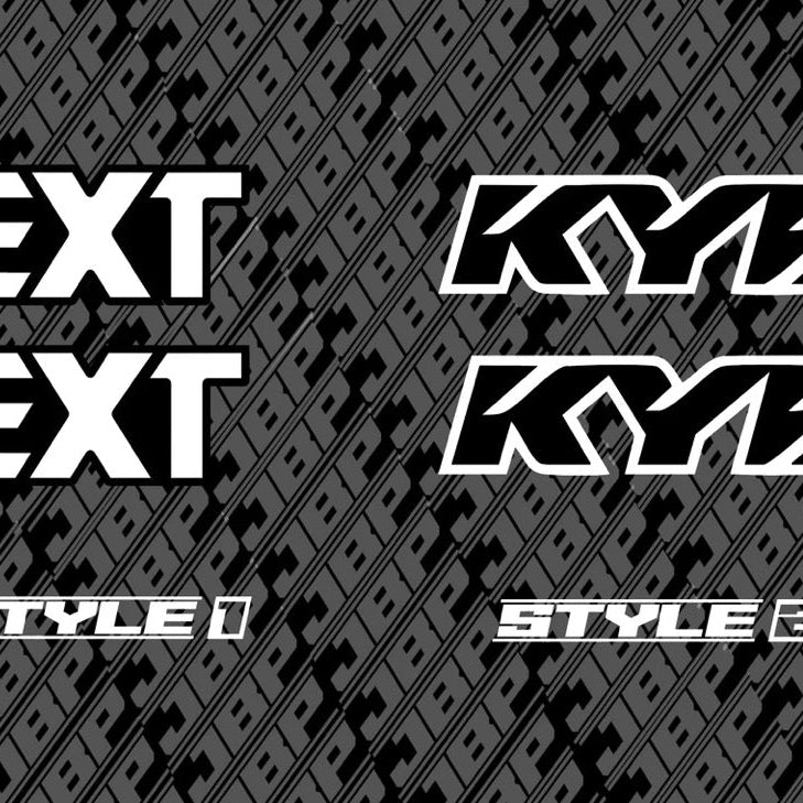 KYB/EXT Fork Decals